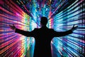 Visionary Leader Embracing Digital Transformation in a Dazzling Data Universe