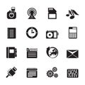 Silhouette Phone Performance, Business and Office Icons