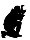 Silhouette photographer Royalty Free Stock Photo