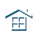 Silhouette roof and window house elements icon