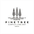 Silhouette Rustic Retro Vintage hipster pine, evergreen, fir, hemlock, spruce, conifer, cedar, coniferous, cypress, larch, pinus t