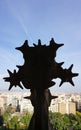 Silhouette of the Sagrada FamÃÂ­lia sculpture