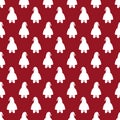 Silhouette of santa christmas winter modern seamless pattern eps10