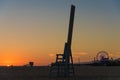 Silhouette on Santa Monica Beach