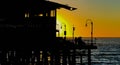 Silhouette in the Santa Monica Sunset