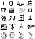 Silhouette science, chemistry, and engineering too Royalty Free Stock Photo