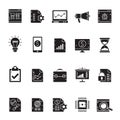 Silhouette Search Engine Optimization icons