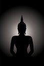 Silhouette Siddhartha gautama