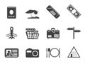 Silhouette Simple Travel and trip Icons