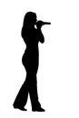 Silhouette singer