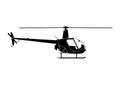 Single engine light utility helicopter. Royalty Free Stock Photo