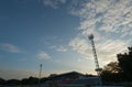 Silhouette soccer Stadium