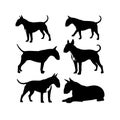 Silhouette Solid Vector Icon Set Of Dog, Breeds, Canine, Pooch, Hound, Puppy, Mutt, Pet, Doggy.