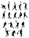 Silhouette sport Royalty Free Stock Photo