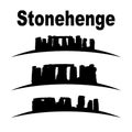 Silhouette of stonehenge