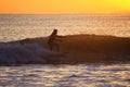 Silhouette of surfer