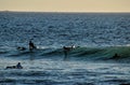 Silhouette Surfer at Sunset