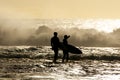 Silhouette of Surfers