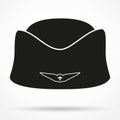 Silhouette symbol Classic Stewardess hat forage-