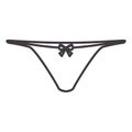 silhouette tanga flat icon with bow