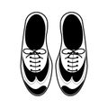 Silhouette tap shoes for mens with laces