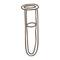 silhouette Test tube icon microbiology equipment