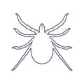 Silhouette of Tick parasite.