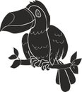 Silhouette toucan