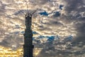 Silhouette of Tower construction in progress