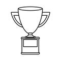 Silhouette Trophy Cup with plate