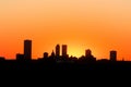 Silhouette of the Tulsa Skyline