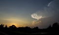 Silhouette Twilight Buddha Statue