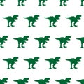 Silhouette Tyrex Pattern Green Royalty Free Stock Photo