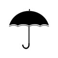 Silhouette umbrella icon design element. isolated on white background. vector illustration