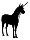 Silhouette of Unicorn Royalty Free Stock Photo
