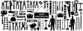Under Construction Tools Silhouette Bundle Vector Collection Of Workers Ladders And Equipment Royalty Free Stock Photo