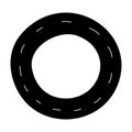 Silhouette vehicle tire of rubber wheel design