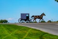 Silhouette view of an Amish Buggy Royalty Free Stock Photo