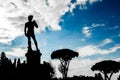 Silhouette view of David sculpture at Florence.