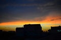 Silhouette view at Ouagadougou