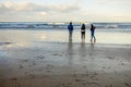 People walking on the beach