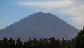 silhouette of Volcan Misti in Arequipa city