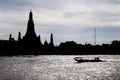 Silhouette Wat Arun Buddhist religious places