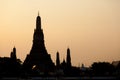 Silhouette of Wat Arun.