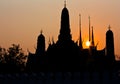 Silhouette of Wat Phra Kaew