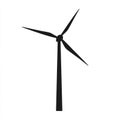 Wind Turbine Silhouette Renewable Energy, Sustainable Power Royalty Free Stock Photo