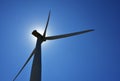 Beautiful silhouette of a windmill