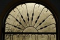 Silhouette of a window lattice