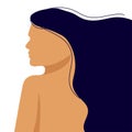 Silhouette of woman. International Women`s Day. Womens History Month. 8 march