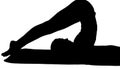 Silhouette Yoga Supported Shoulderstand Pose - Salamba Sarvangas